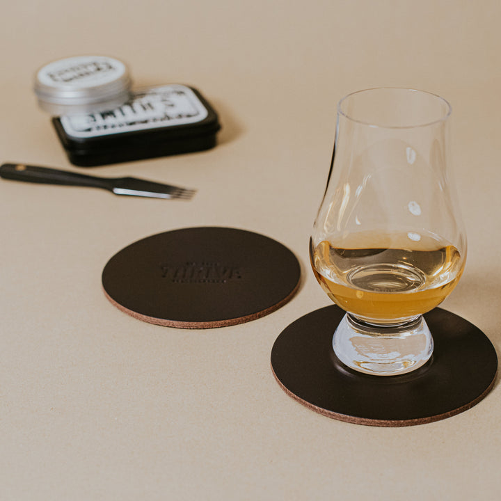 Thrive Leathergoods Full-grain Leather Coasters