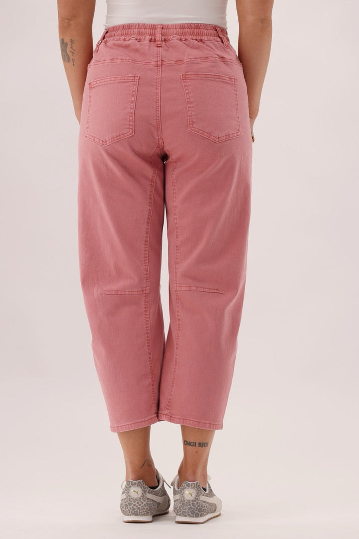 Wakee Barrel Jean Rose