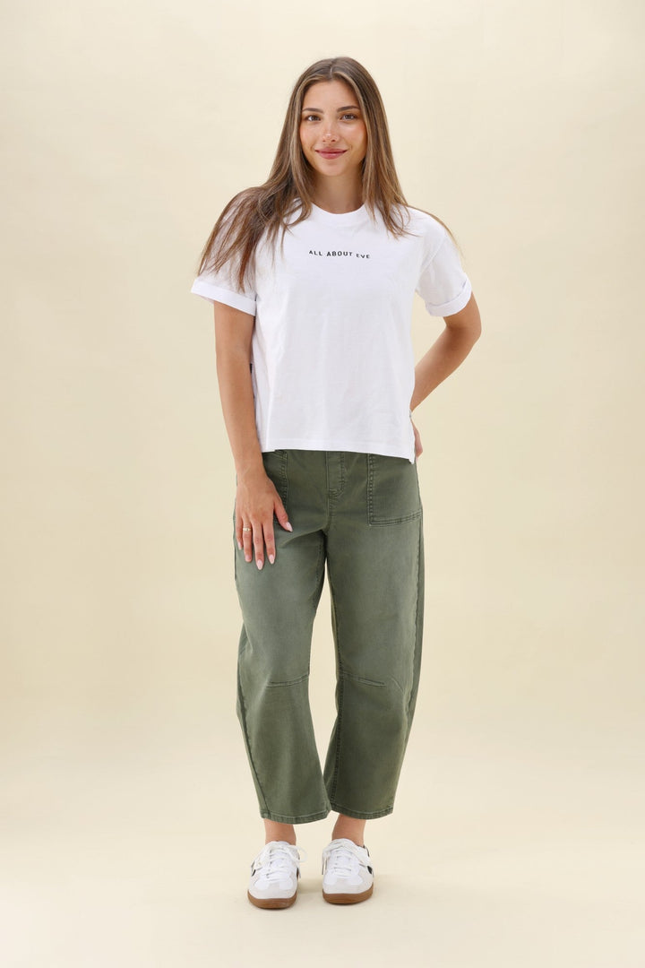 Wakee Barrel Jean Khaki