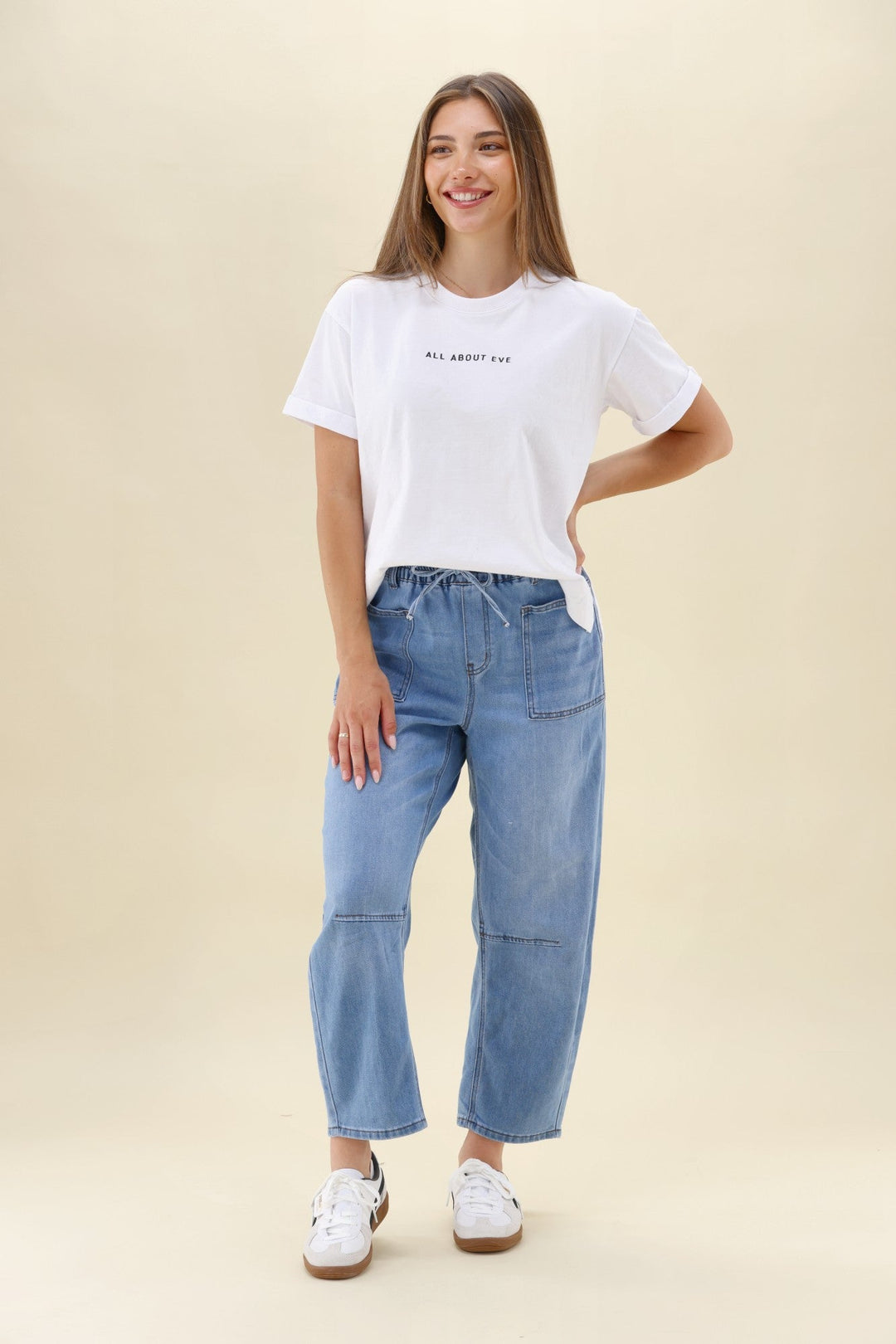 Wakee Barrel Jean Light Blue