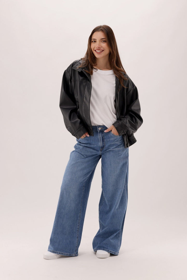 Ayva Kovarn Wide Leg Palazzo Jean Blue