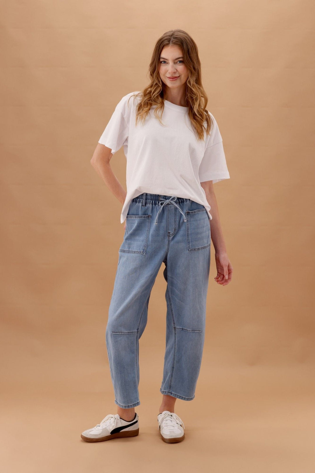 Wakee Barrel Jean Light Blue