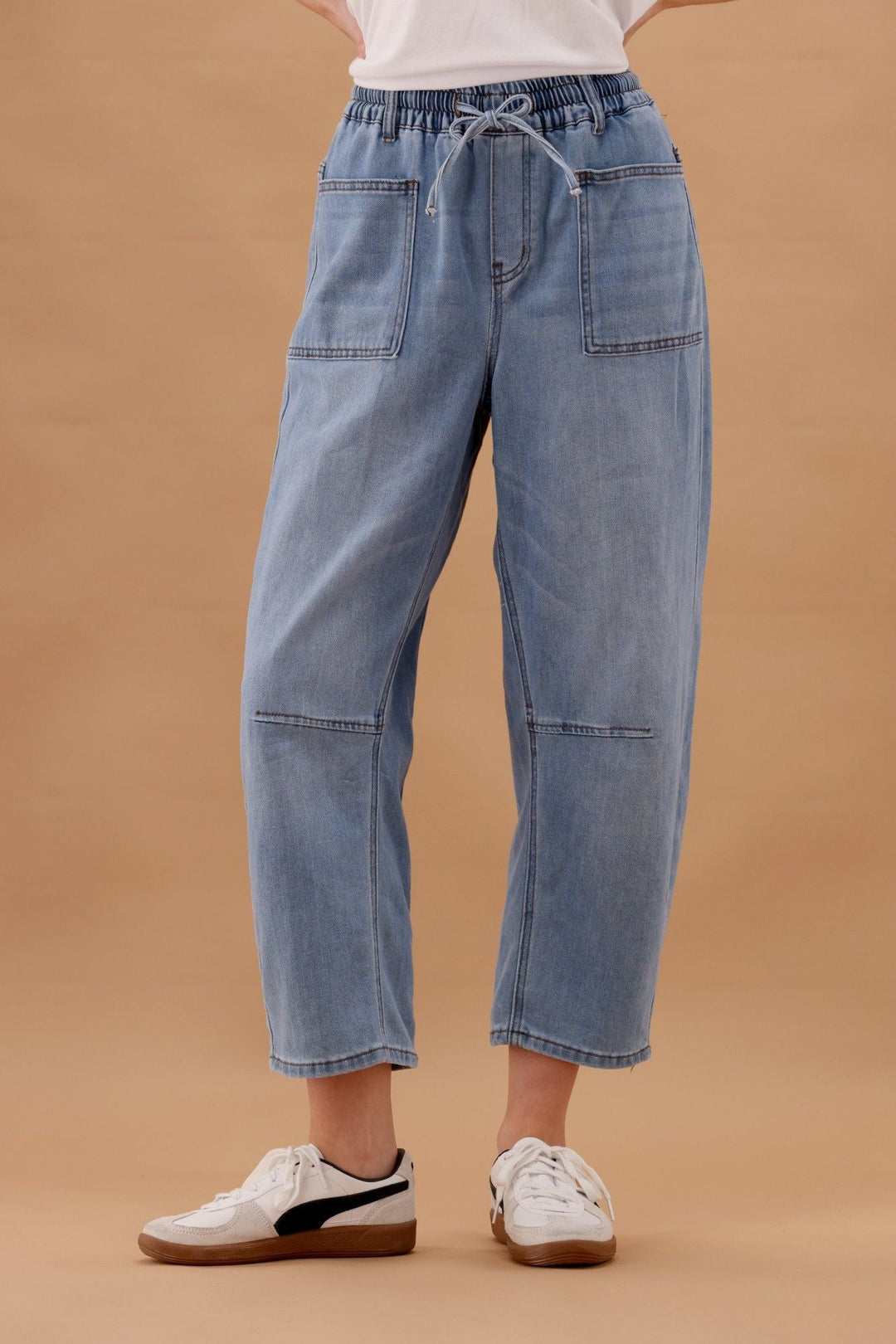 Wakee Barrel Jean Light Blue