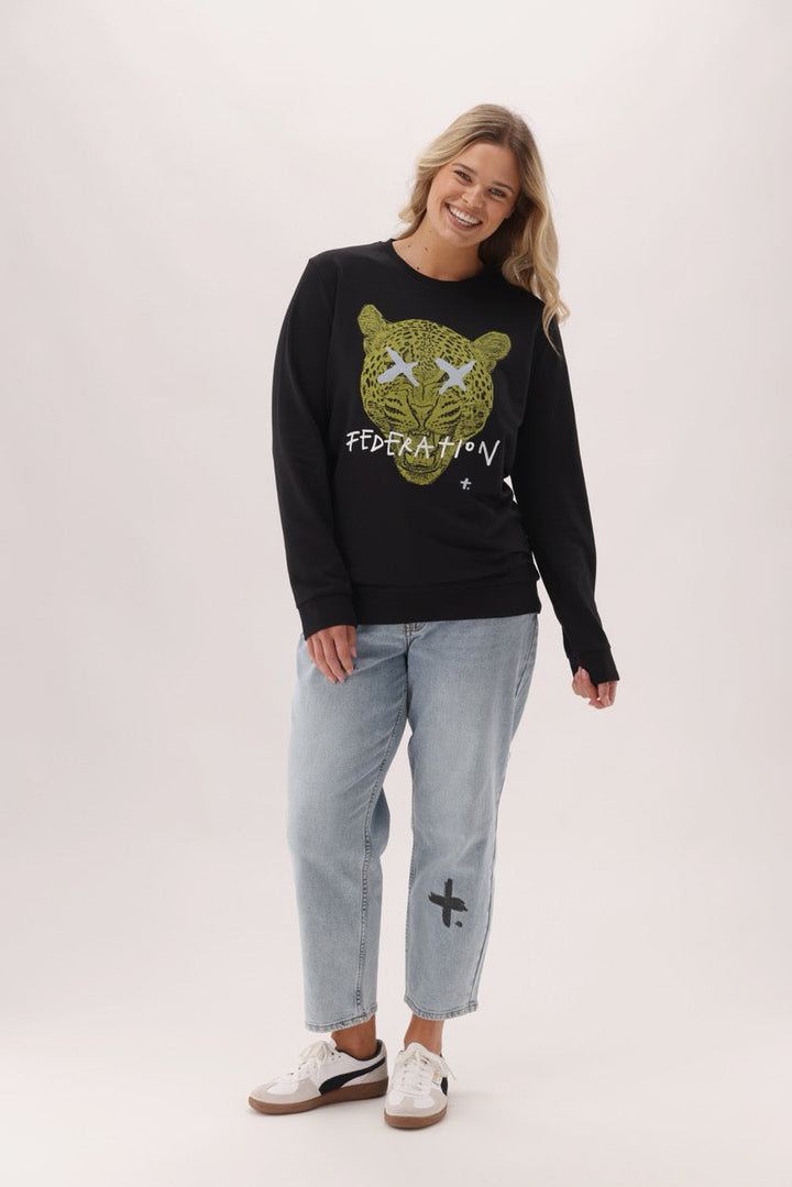 Federation Flying Crew Leopard Black