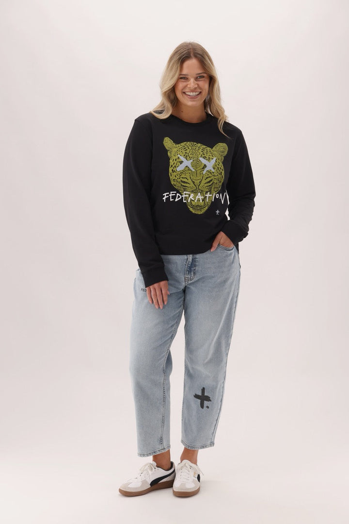 Federation Flying Crew Leopard Black