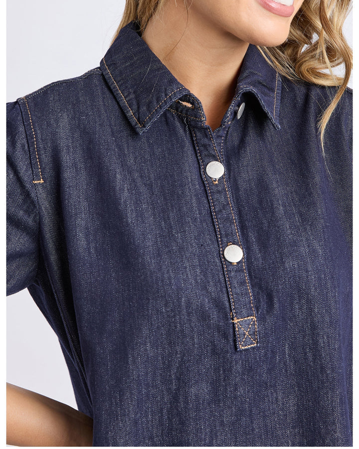 Foxwood Julian Dress Dark Blue