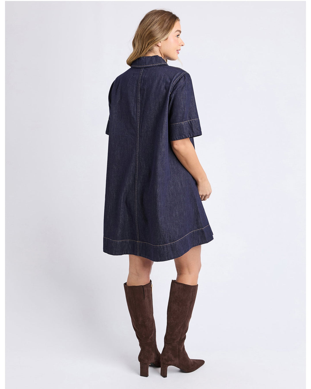 Foxwood Julian Dress Dark Blue