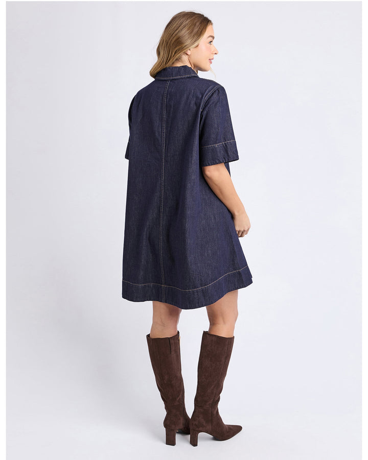 Foxwood Julian Dress Dark Blue