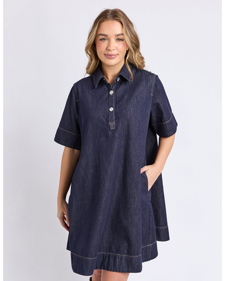 Foxwood Julian Dress Dark Blue