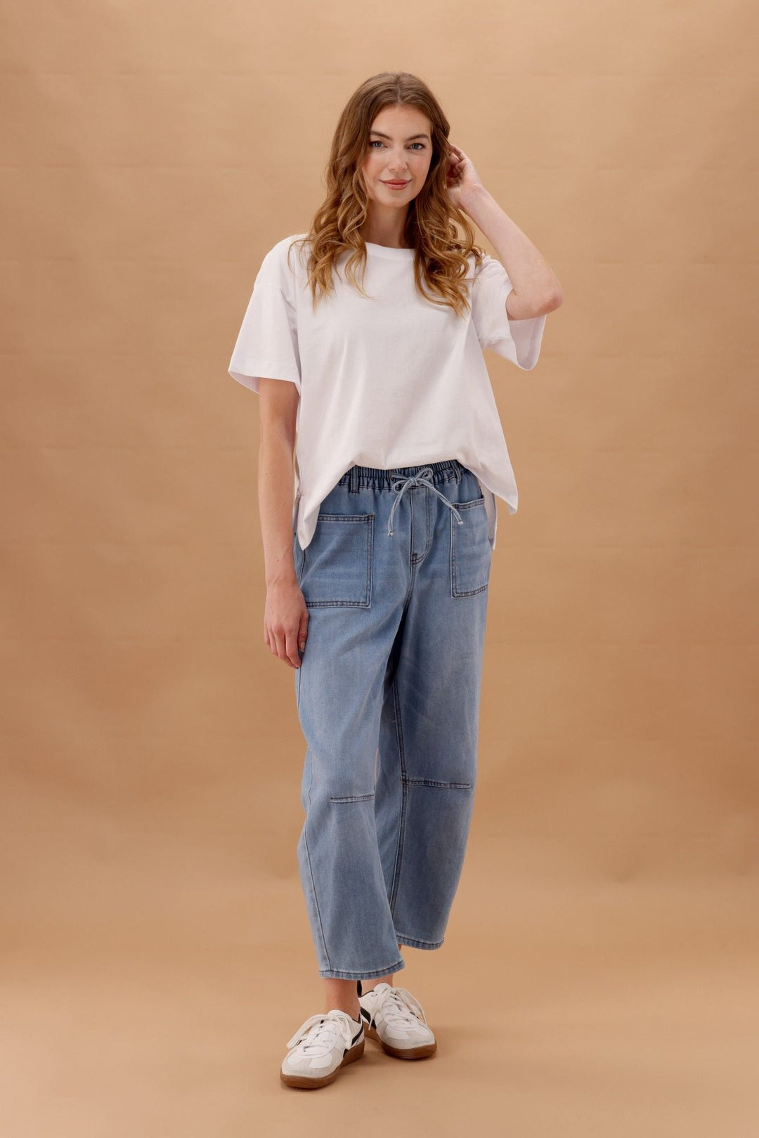 Wakee Barrel Jean Light Blue