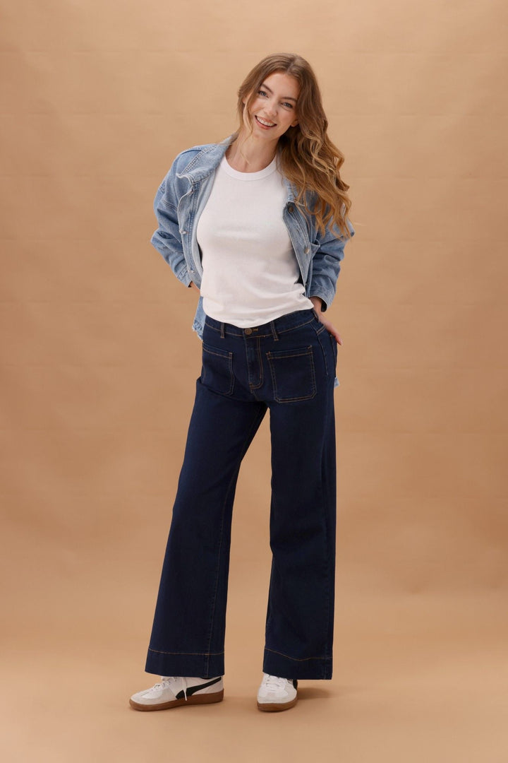 Wakee Lizzy Jean Indigo Blue