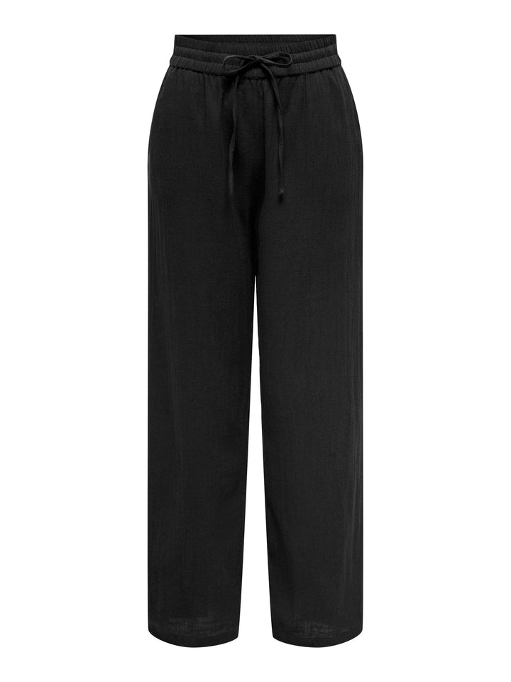 ONLY Tizana Cotton Loose Pant Black