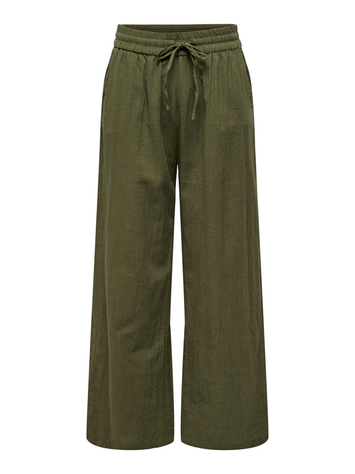 ONLY Tizana Cotton Loose Pant Grape Leaf
