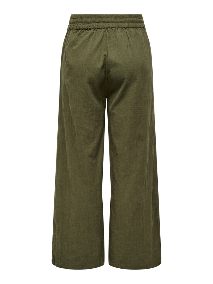 ONLY Tizana Cotton Loose Pant Grape Leaf