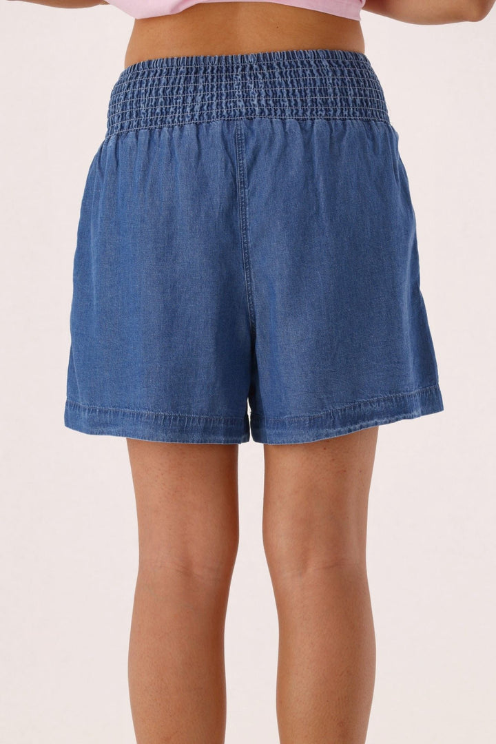 Elm Rily Lyocel Shorts Blue