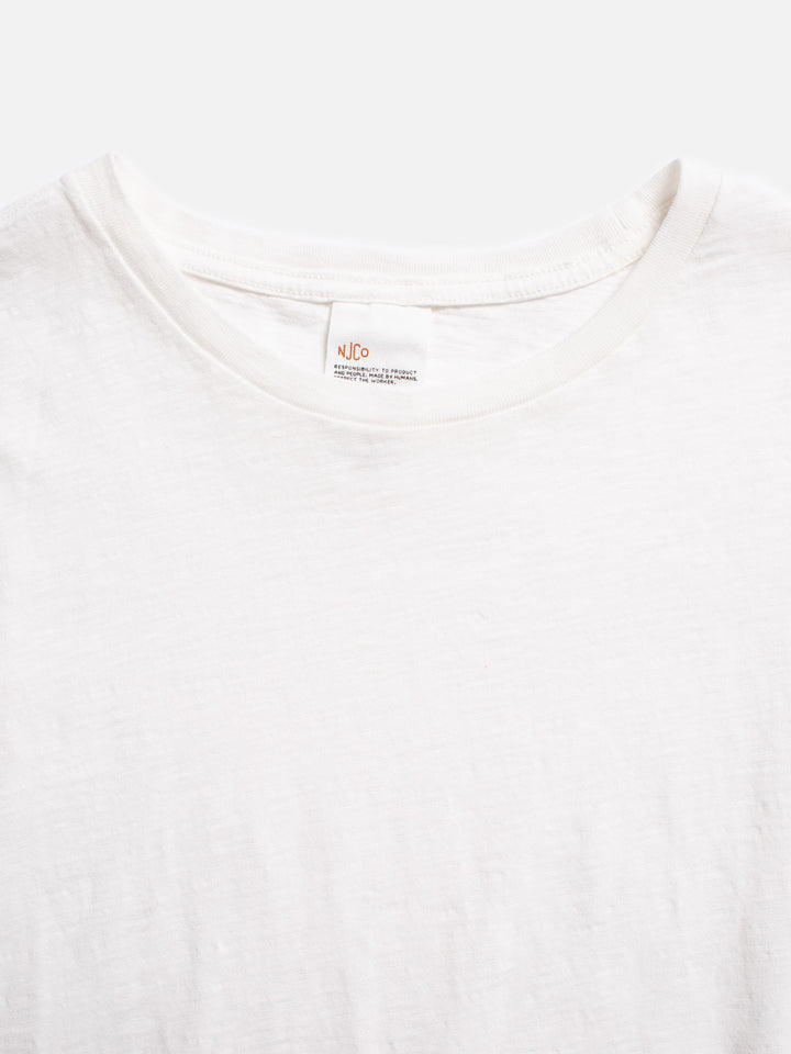 Nudie Roffe T-Shirt Off White
