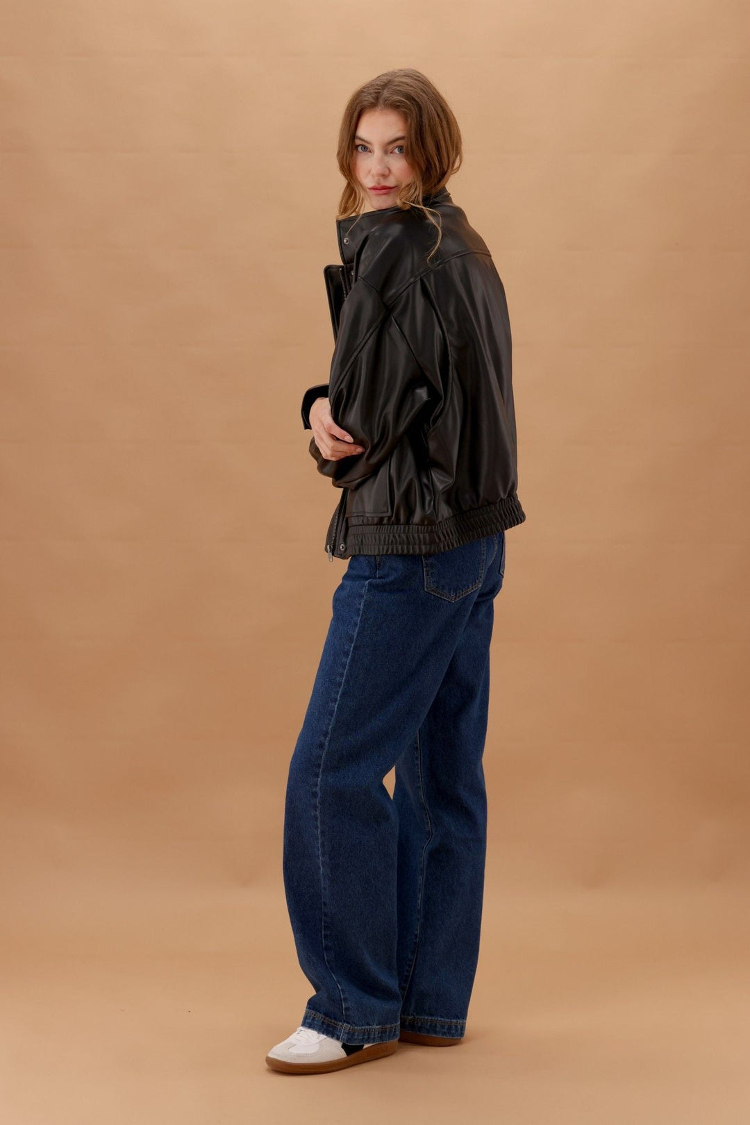 Silent Theory Hunter Wide Leg Jean Dark Blue