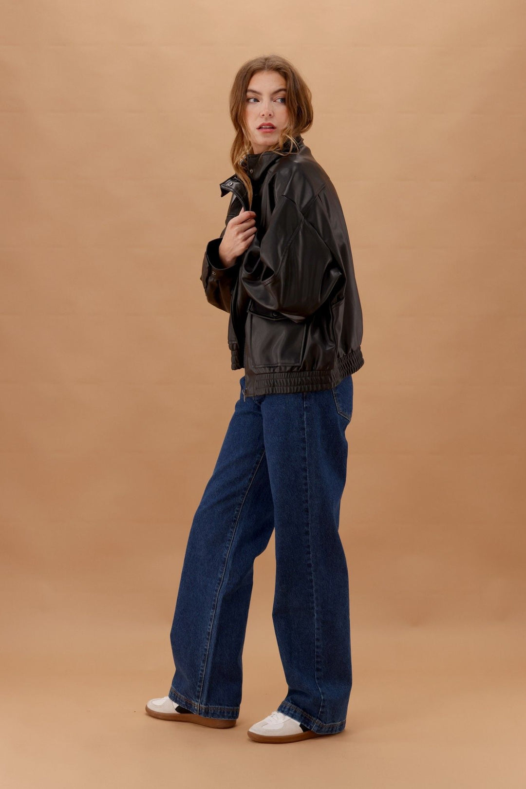 Silent Theory Hunter Wide Leg Jean Dark Blue