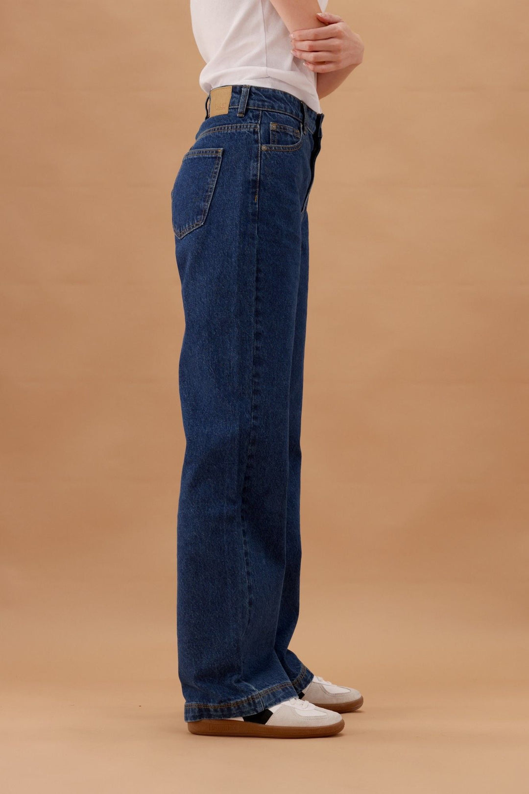 Silent Theory Hunter Wide Leg Jean Dark Blue