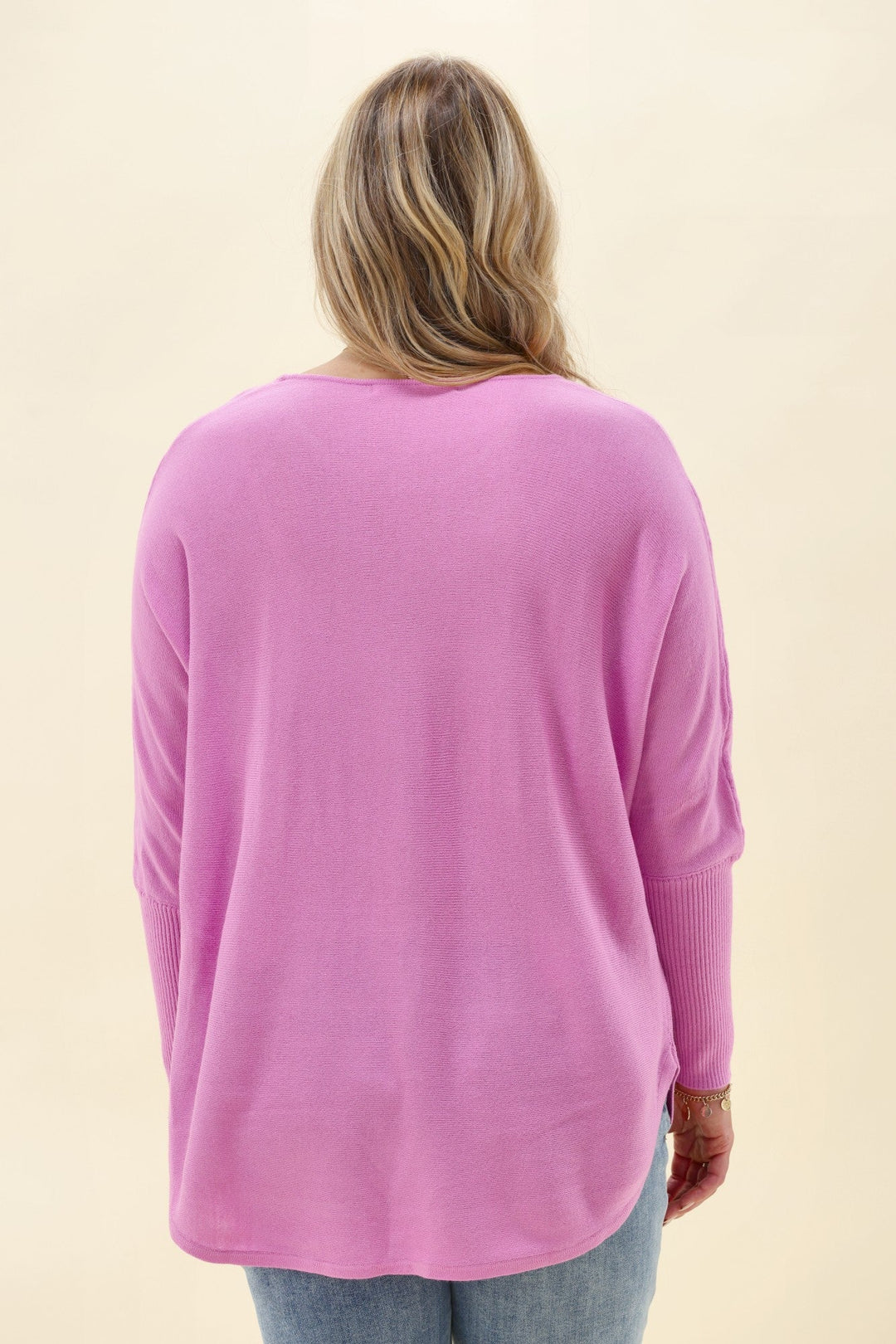 Sunday Boho Louis Knit Top Lilac Pink